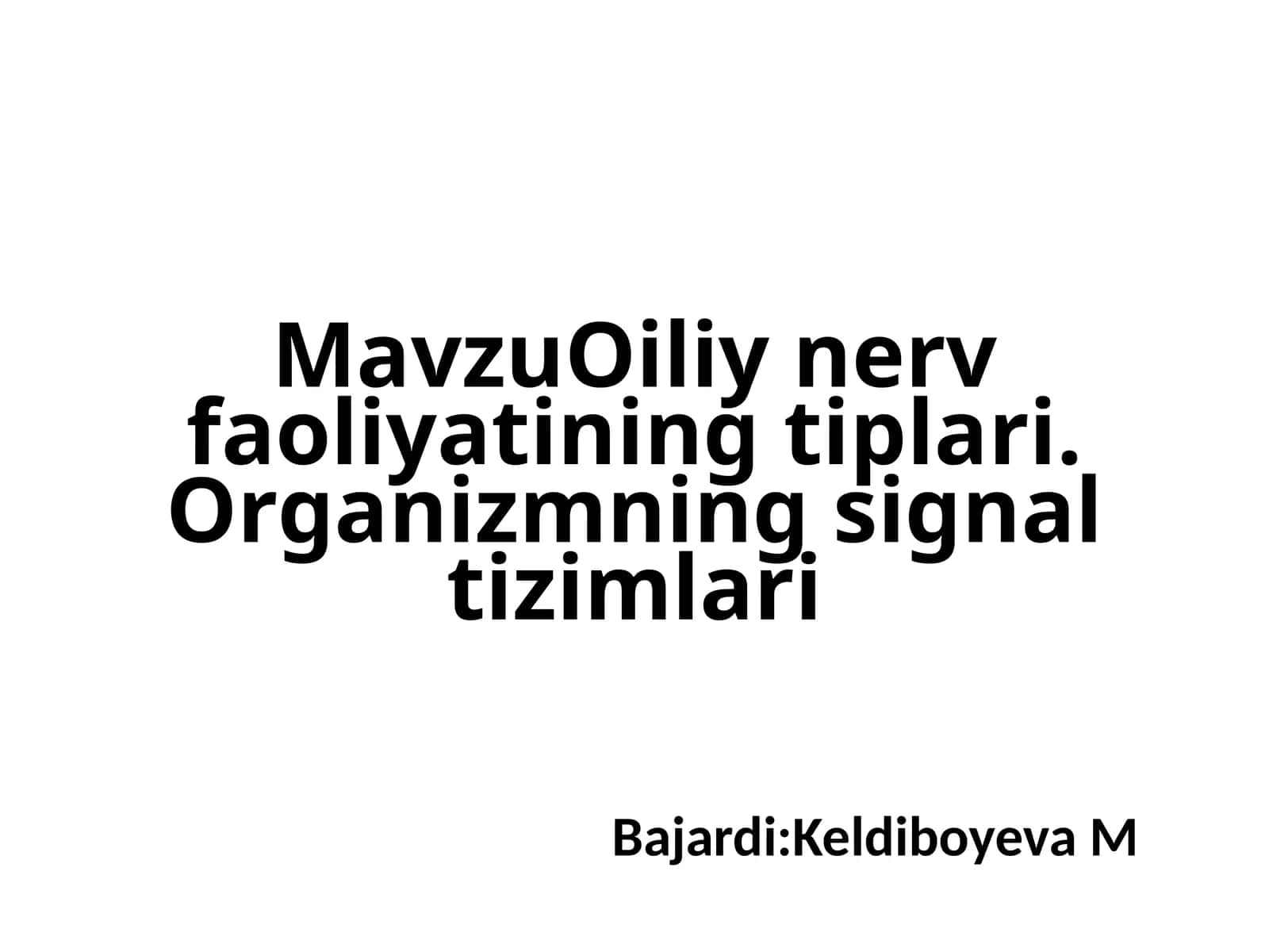 Oliy nerv faoliyati 1