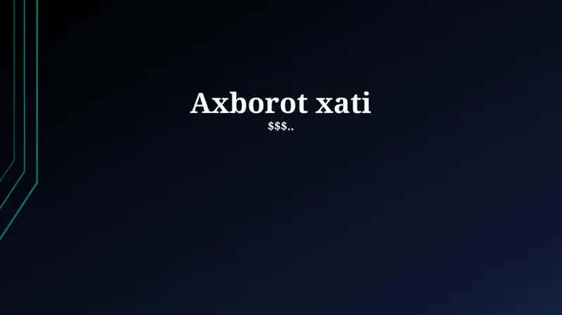 Axborot xati 1