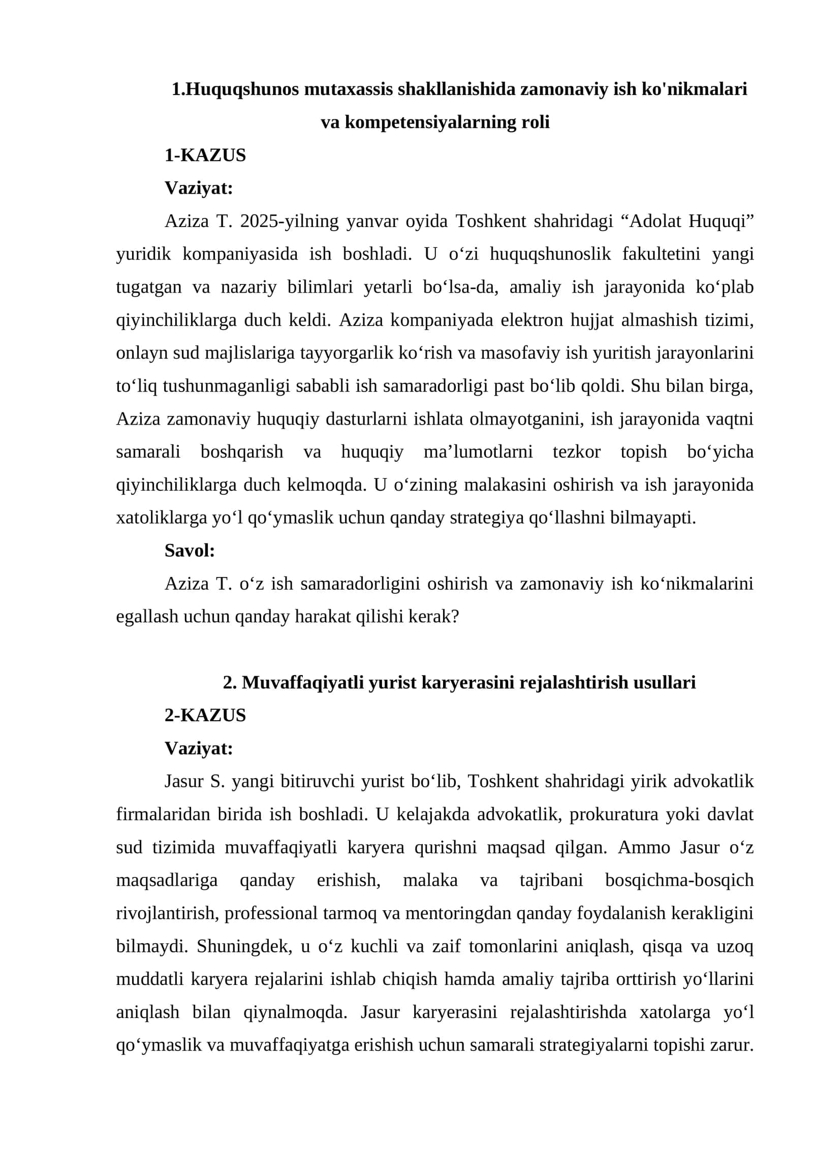 Kazus 1