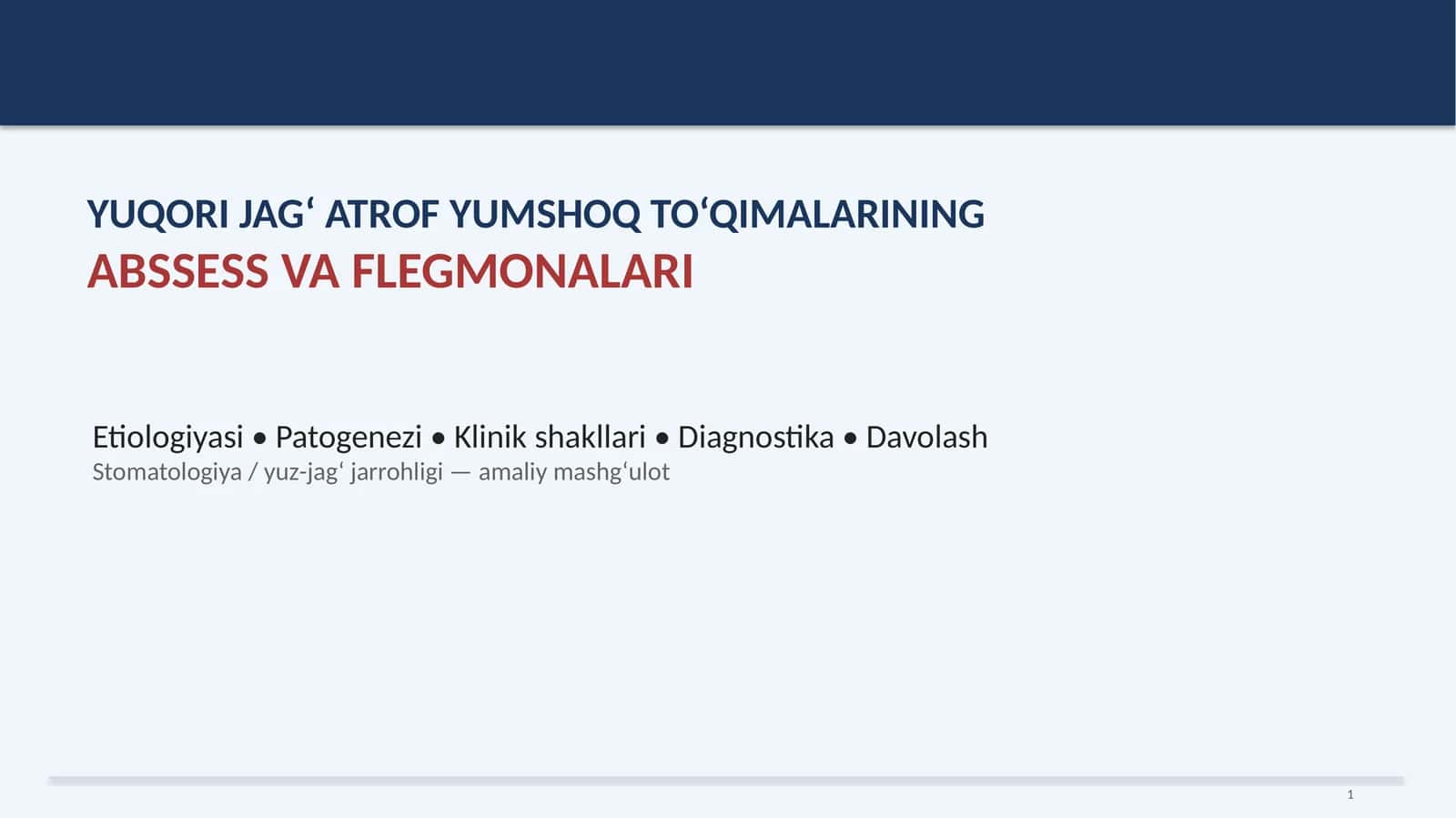 ABSSЕSS VA FLEGMONALARI 1