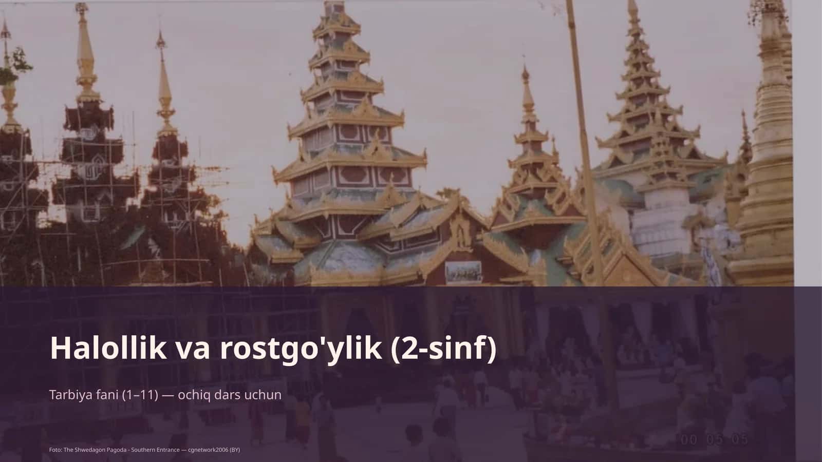 Halollik va rostgo'ylik (2-sinf) 1