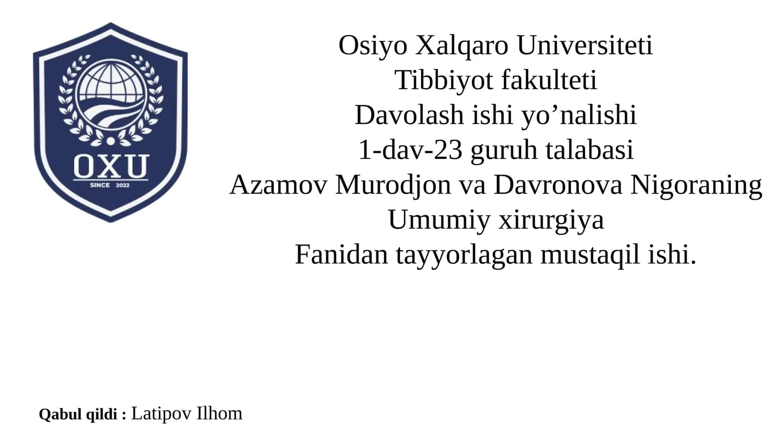 Sepsisning zamonaviy tasnifi 1