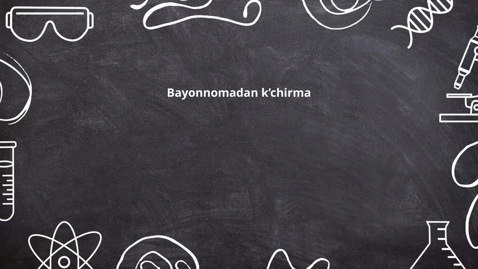 Bayonnomadan k’chirma 1