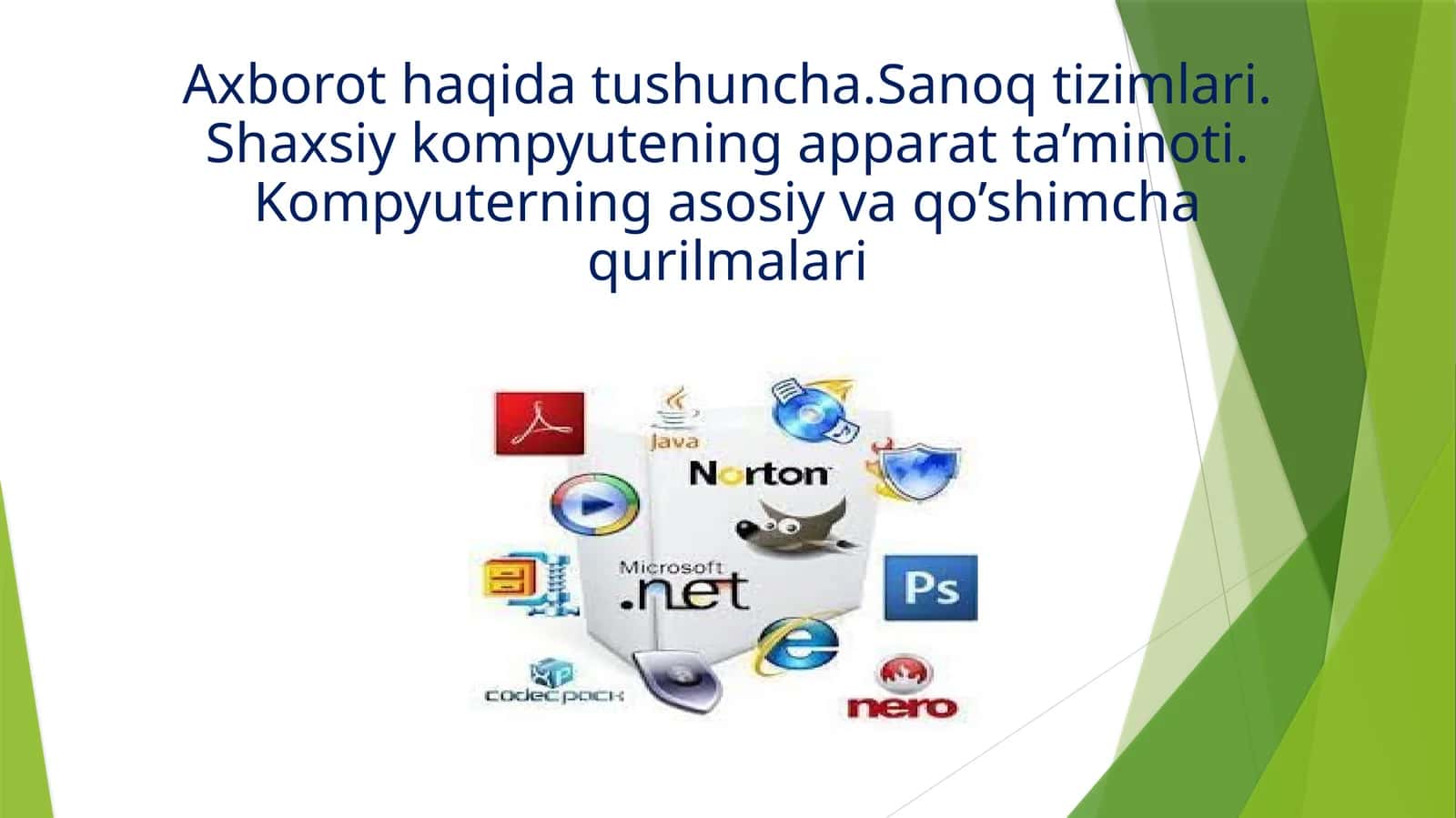 Informatika fanining shakllanish tarixi 1
