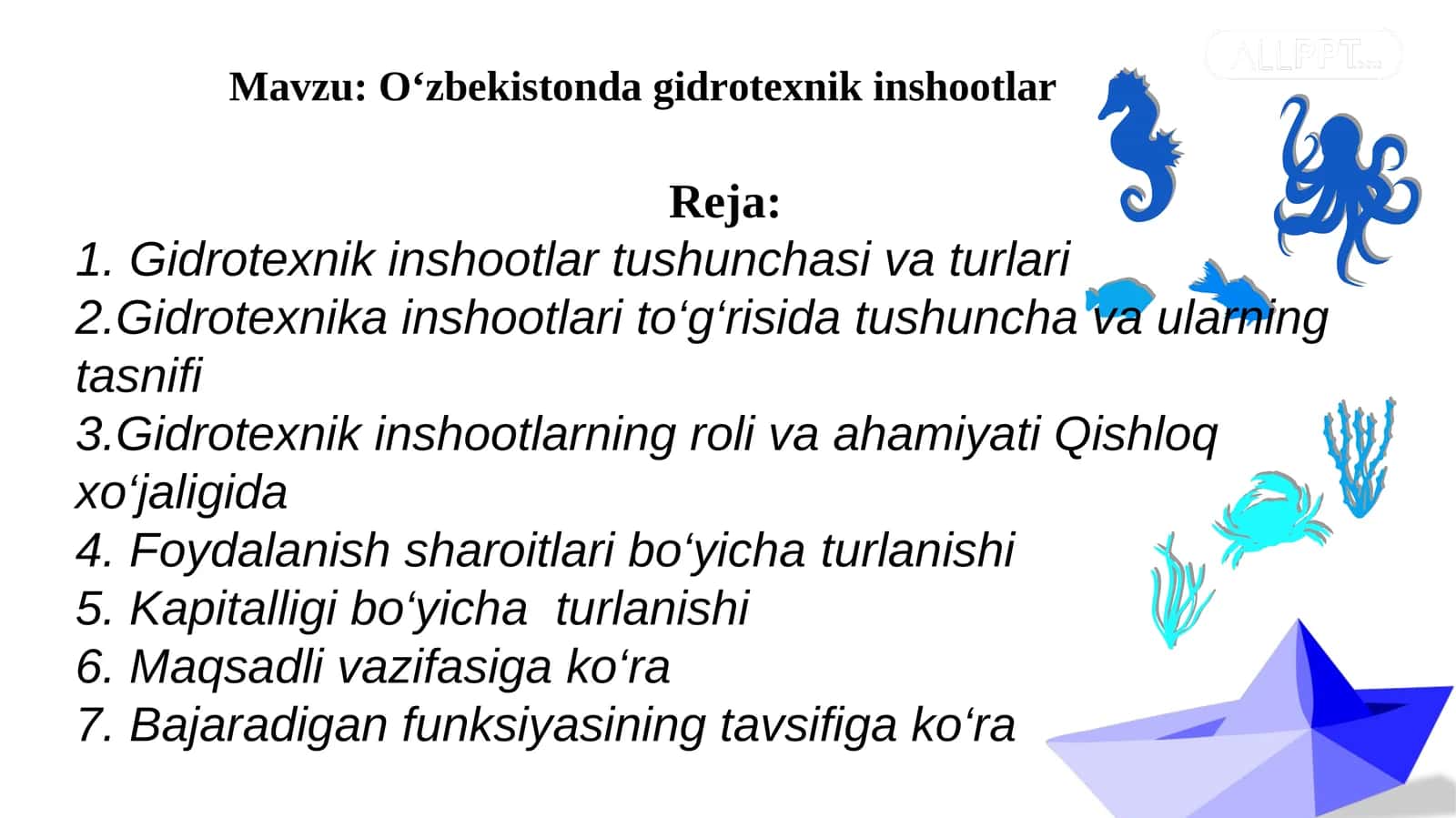 Oʻzbekistonda gidrotexnik inshootlar 1