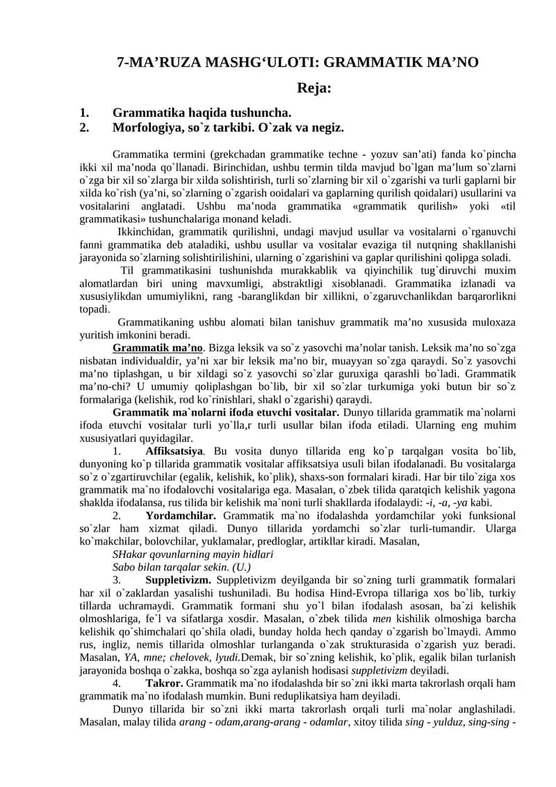Grammatik Ma’no 1