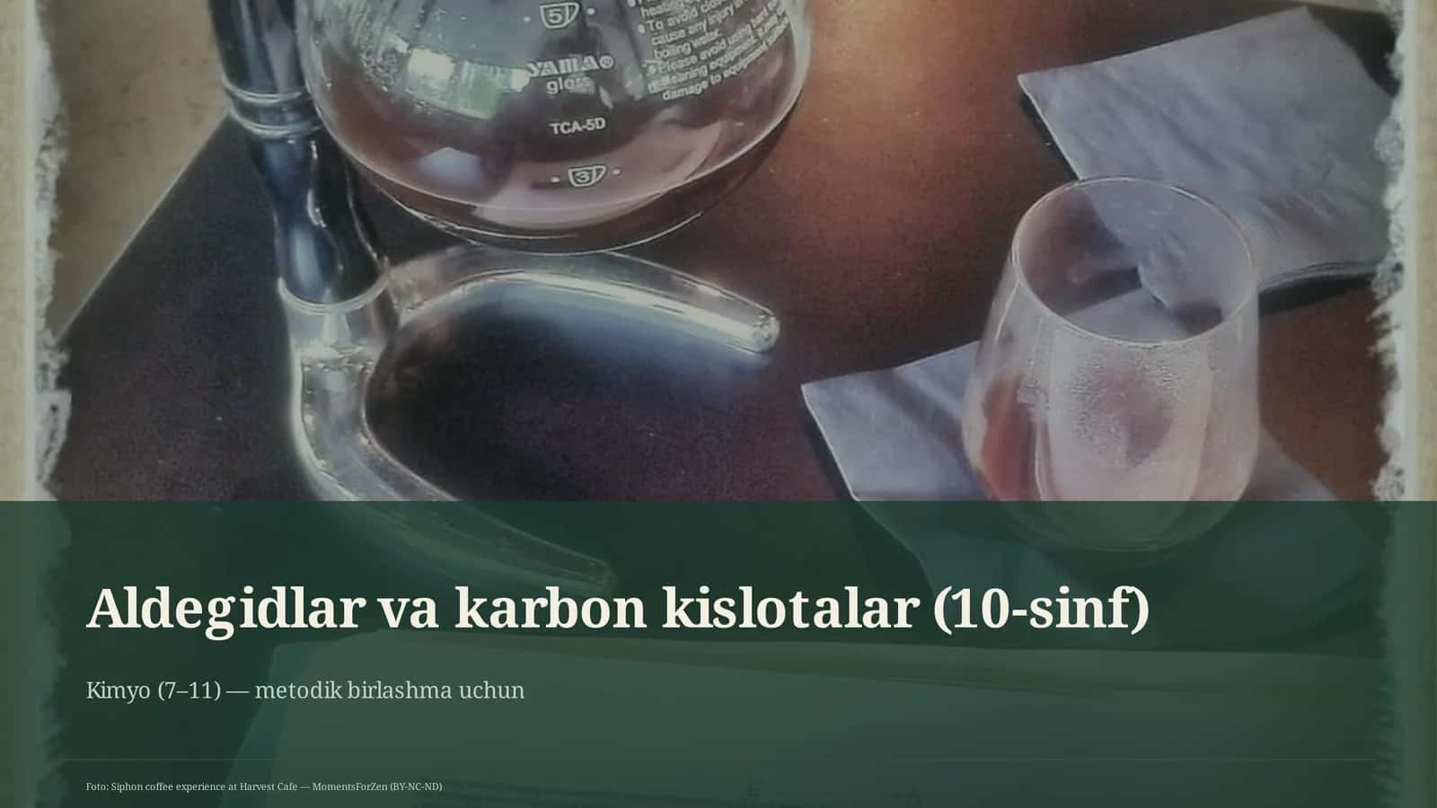 Aldegidlar va karbon kislotalar (10-sinf) 1