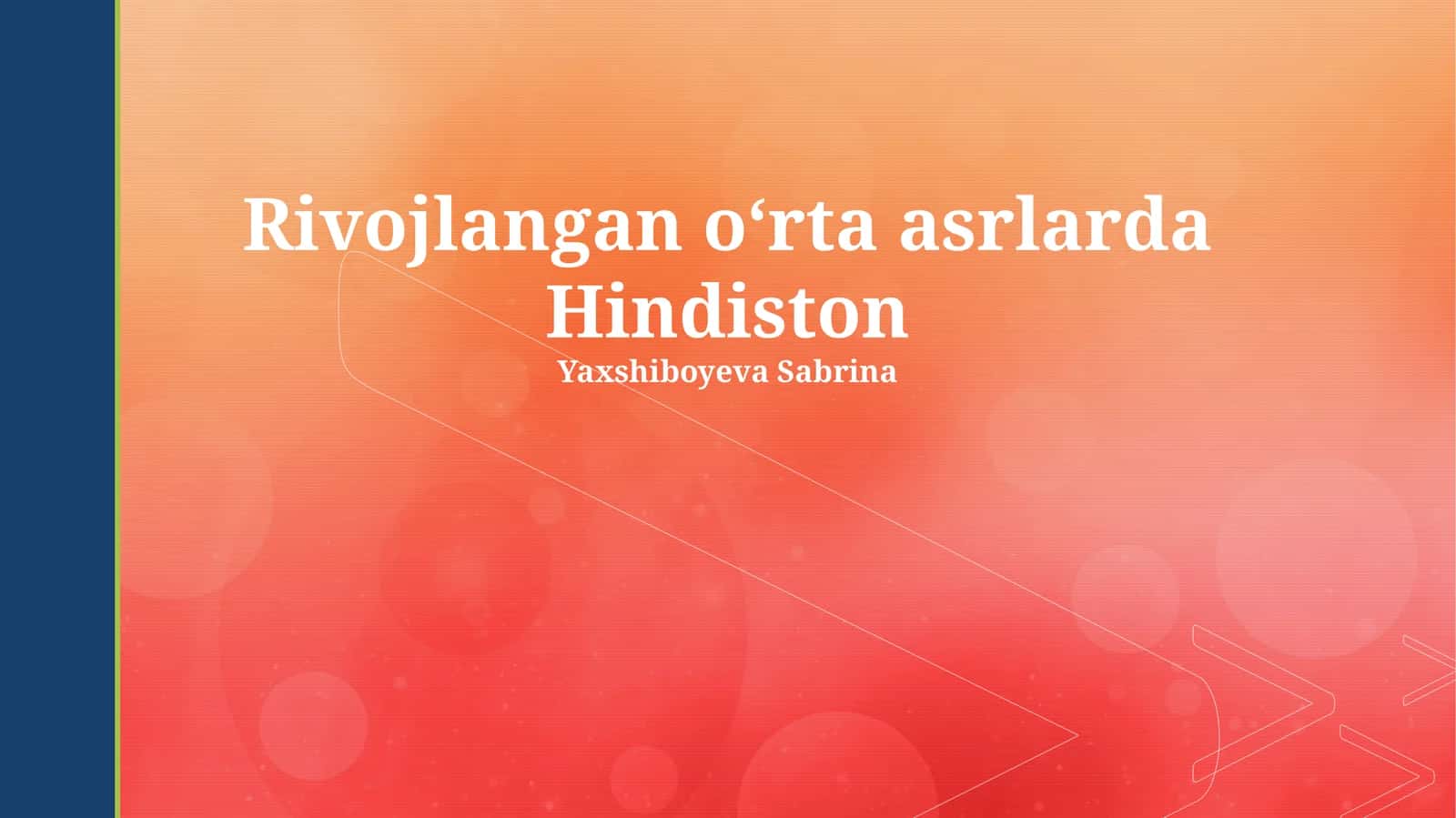 Rivojlangan oʻrta asrlarda Hindiston 1