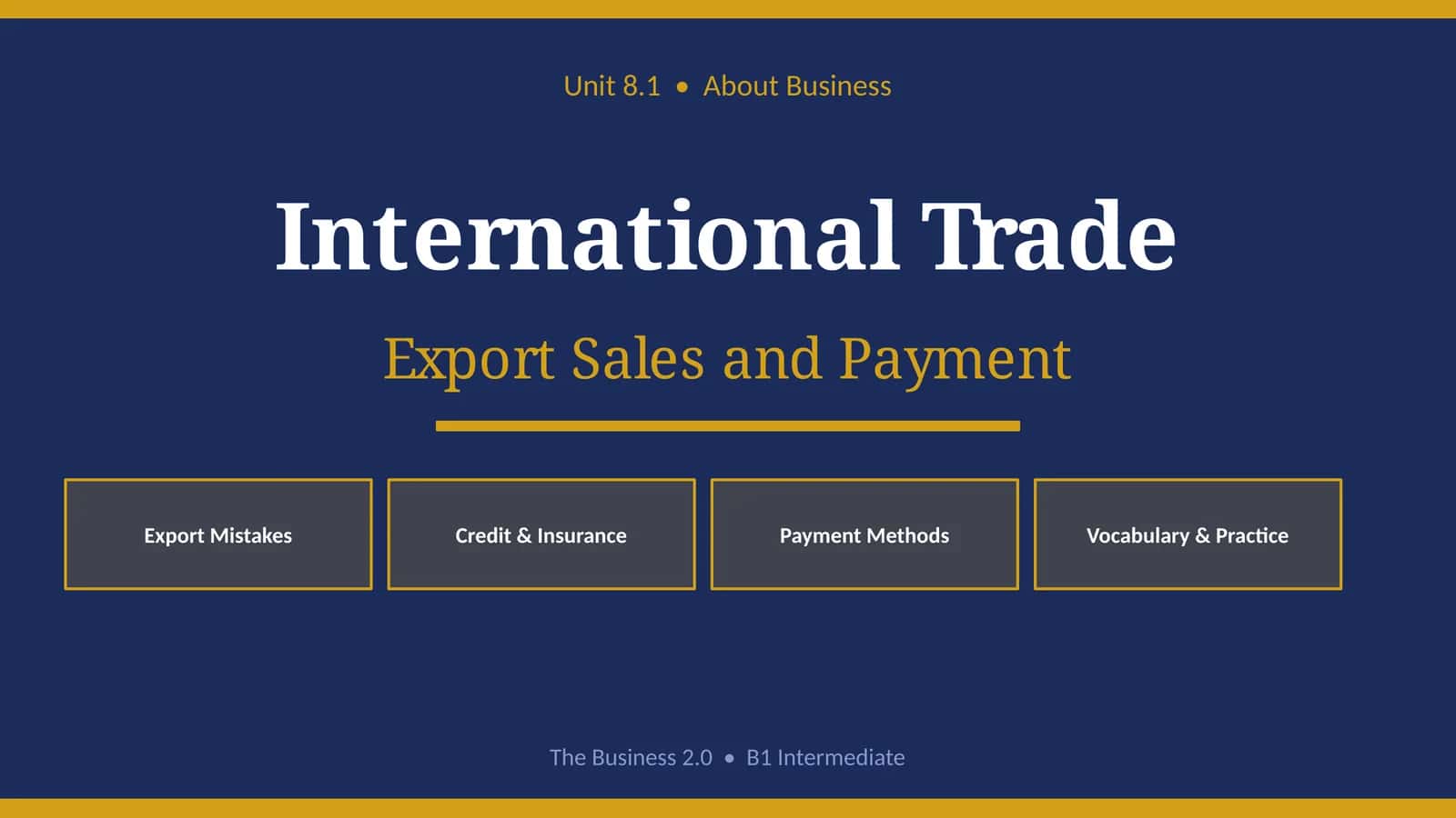 International trade 1