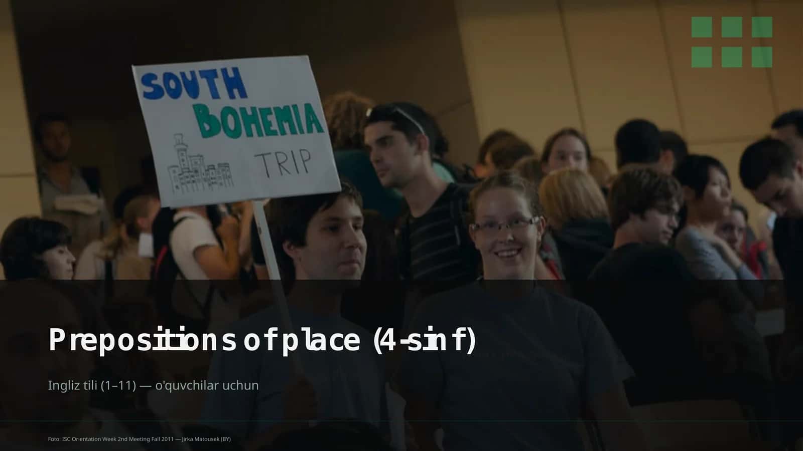 Prepositions of place (4-sinf) 1