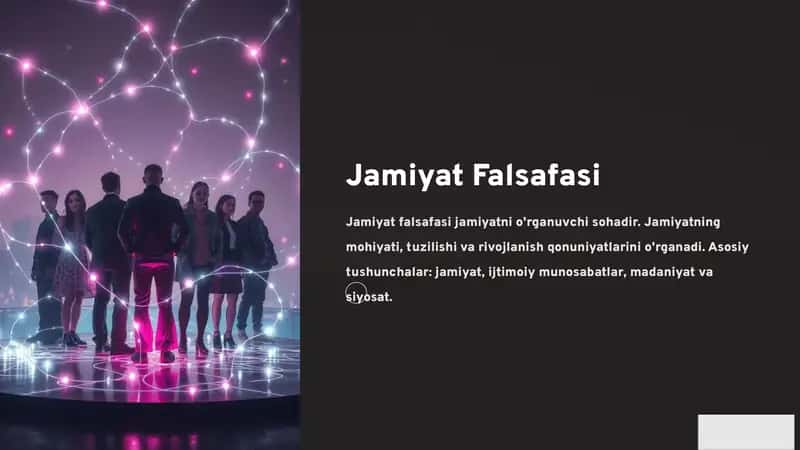 Jamiyat Falsafasi 1
