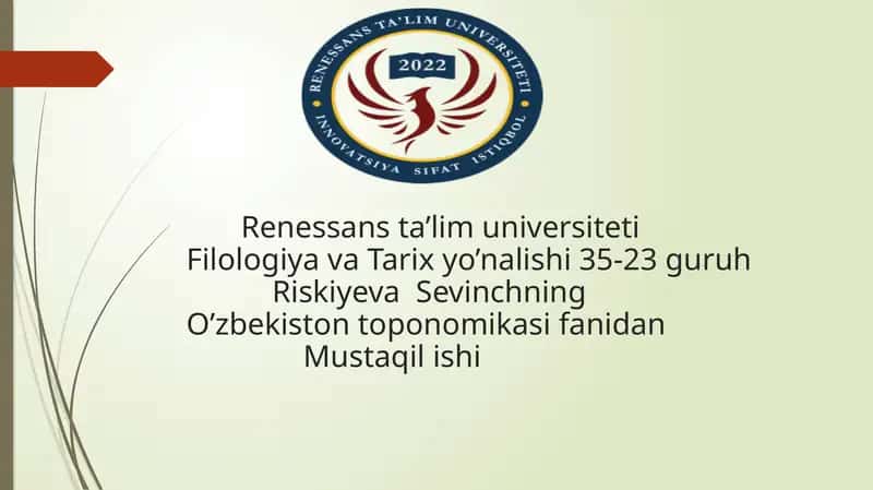 O'zbekiston toponomikasi 1