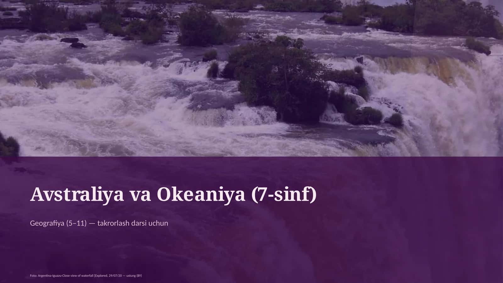Avstraliya va Okeaniya (7-sinf) 1