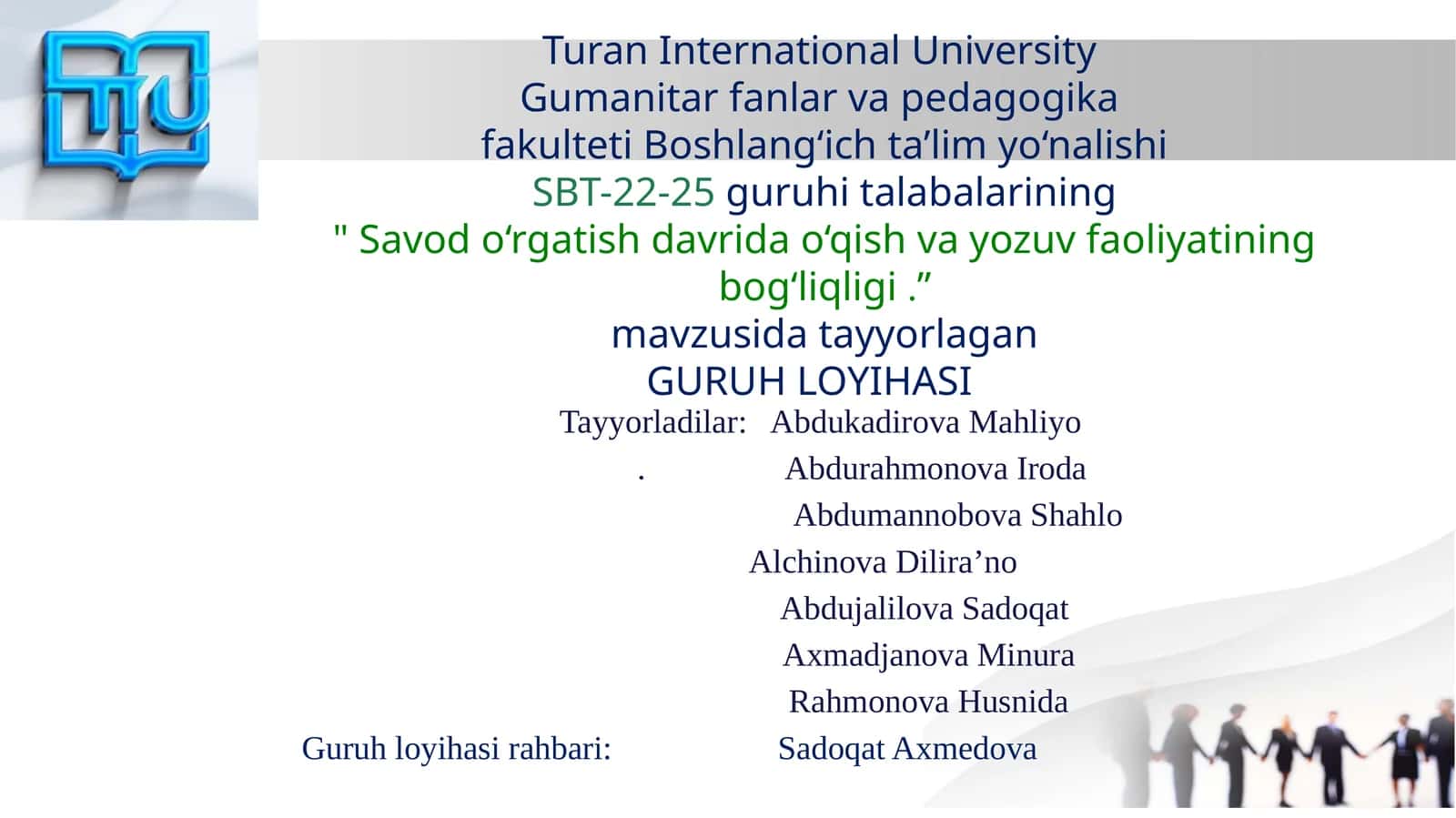 Savod o‘rgatish davrida o‘qish va yozuv faoliyatining bog‘liqligi 1