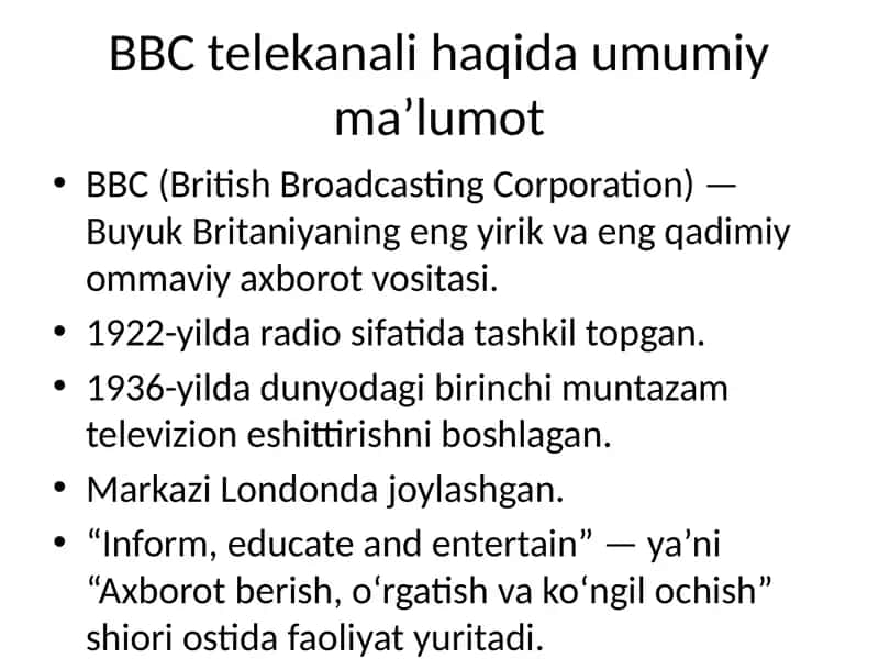 BBC telekanali 1