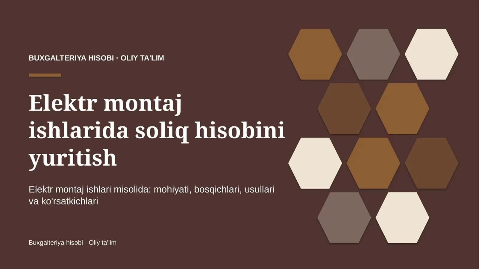 elektr montaj ishlarida soliq hisobini yuritish 5879 1
