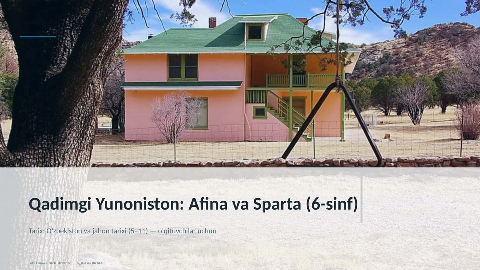 Qadimgi Yunoniston: Afina va Sparta (6-sinf) 1