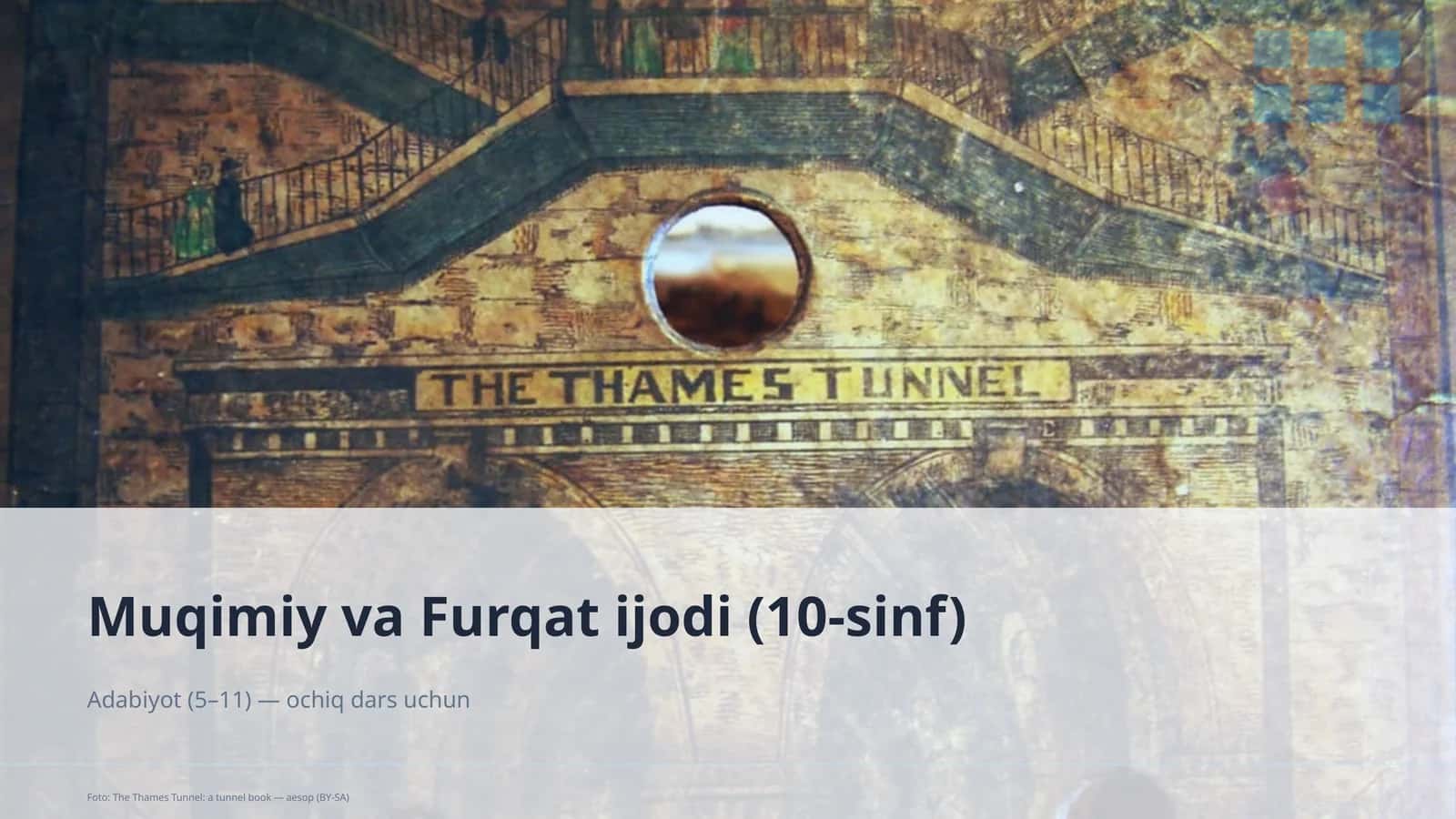 Muqimiy va Furqat ijodi (10-sinf) 1