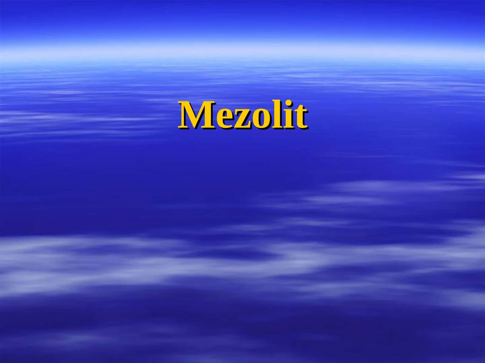 Mezolit davri 1