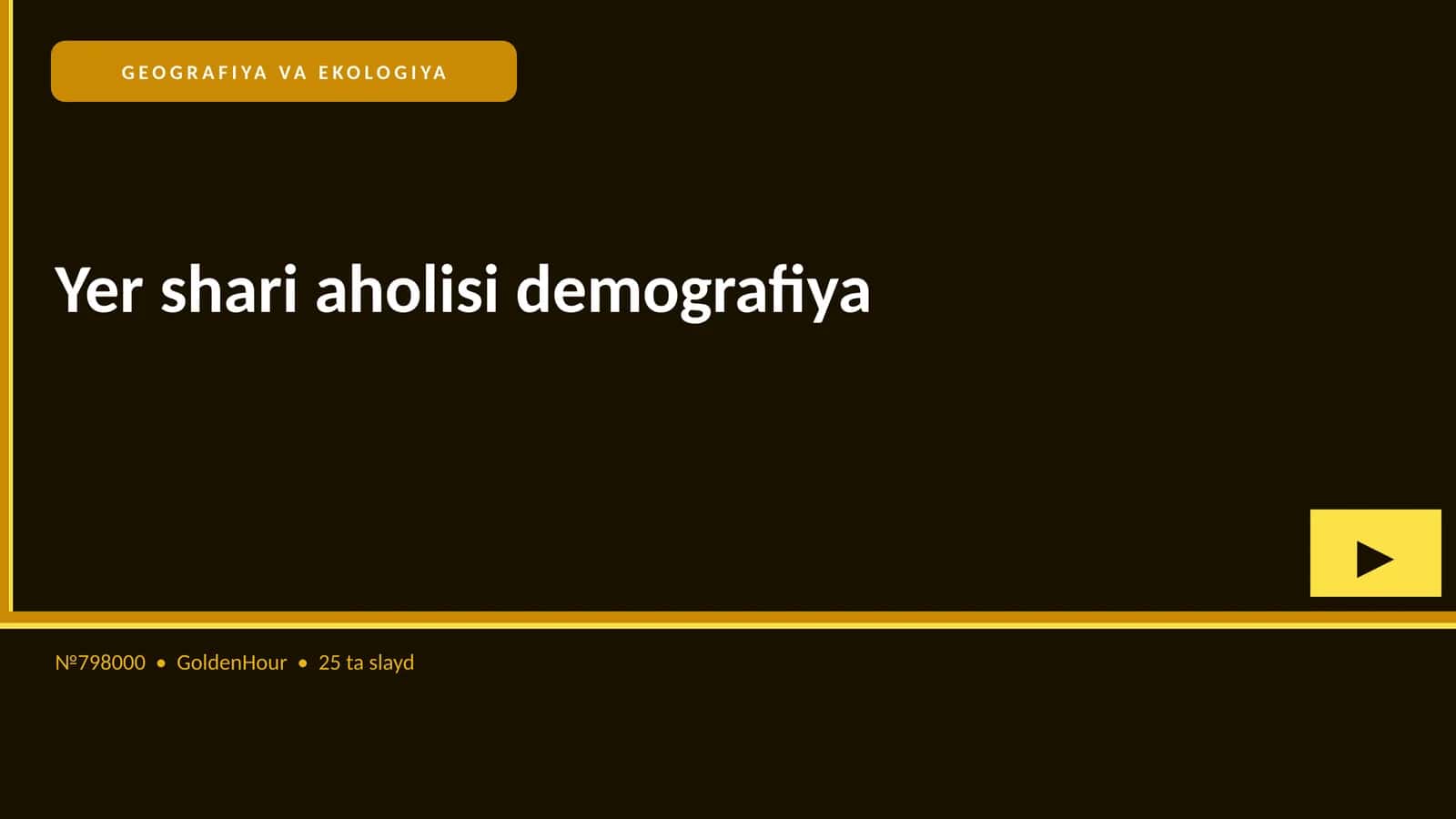 Yer shari aholisi demografiya 1