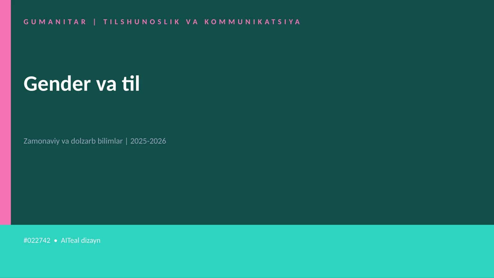 Gender va til 1