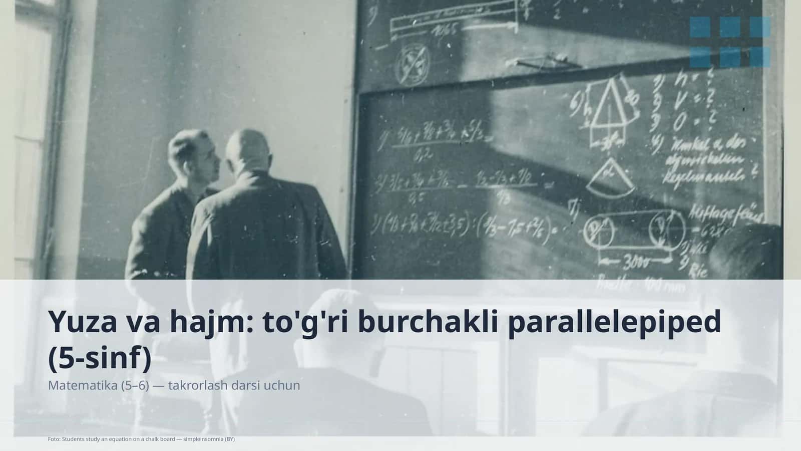 Matematika (5–6) — takrorlash darsi uchun 1