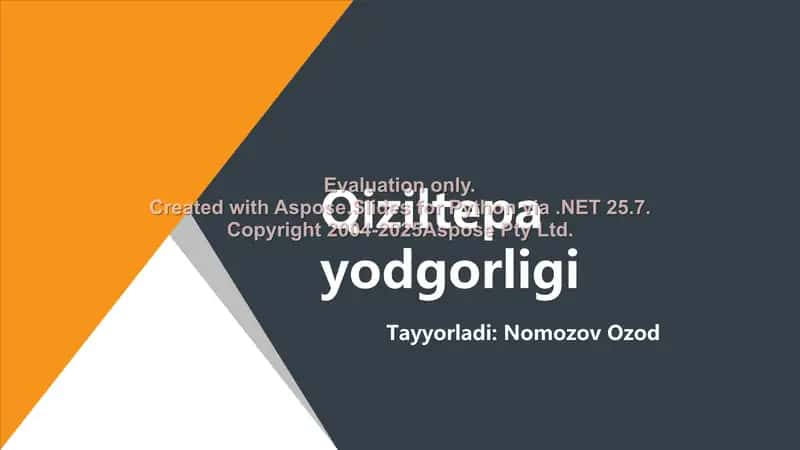 Qiziltepa yodgorligi 1