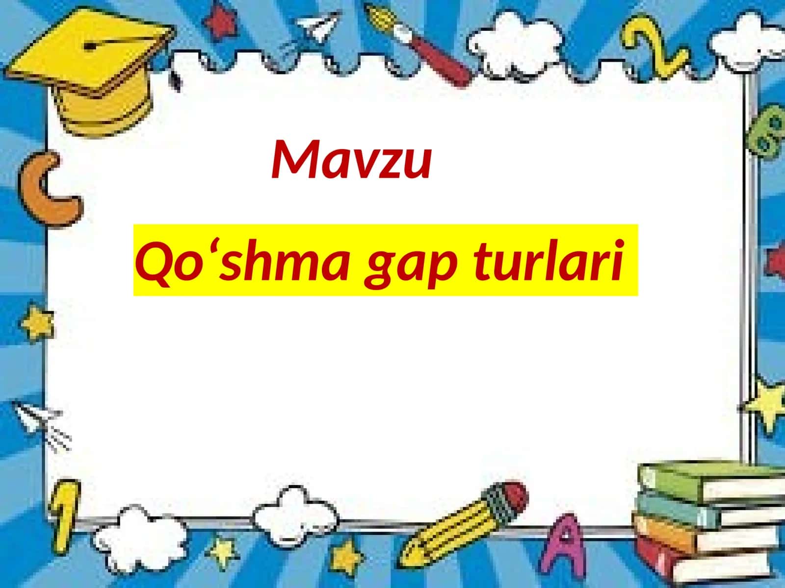 Qoʻshma gap turlari 1
