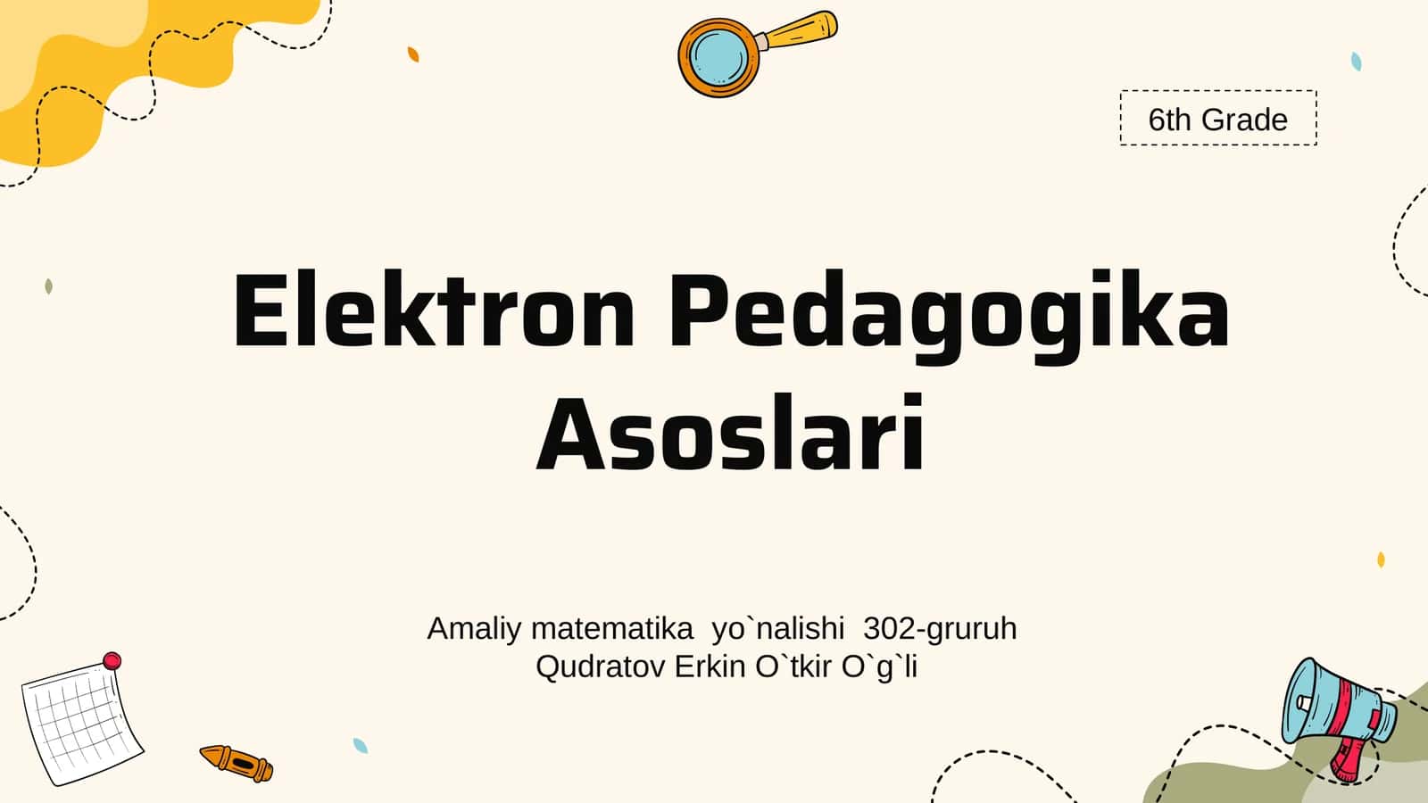 Elektron Pedagogika Asoslari 1