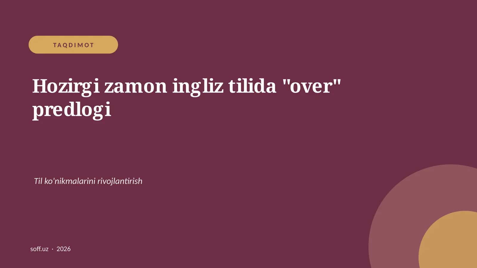 "Over" predlogi 1