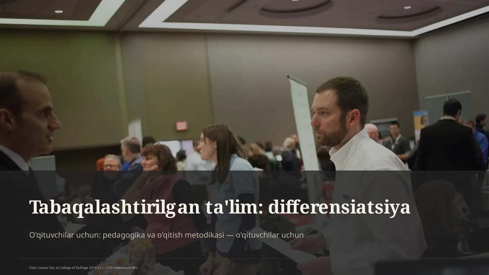 Tabaqalashtirilgan ta'lim: differensiatsiya 1