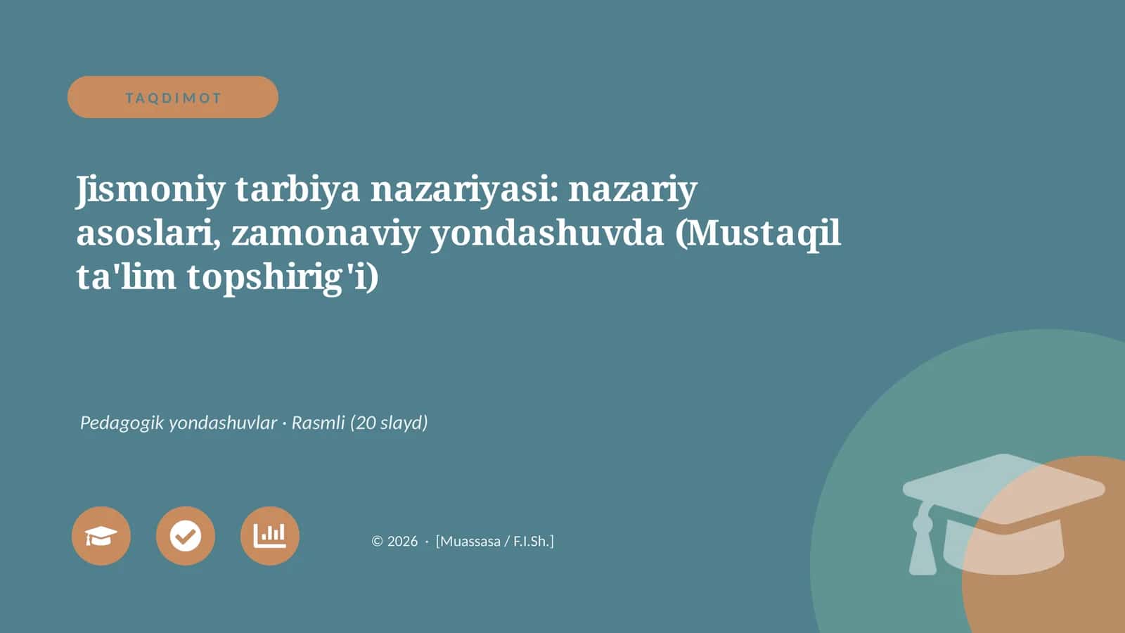 Jismoniy tarbiya nazariyasi 1