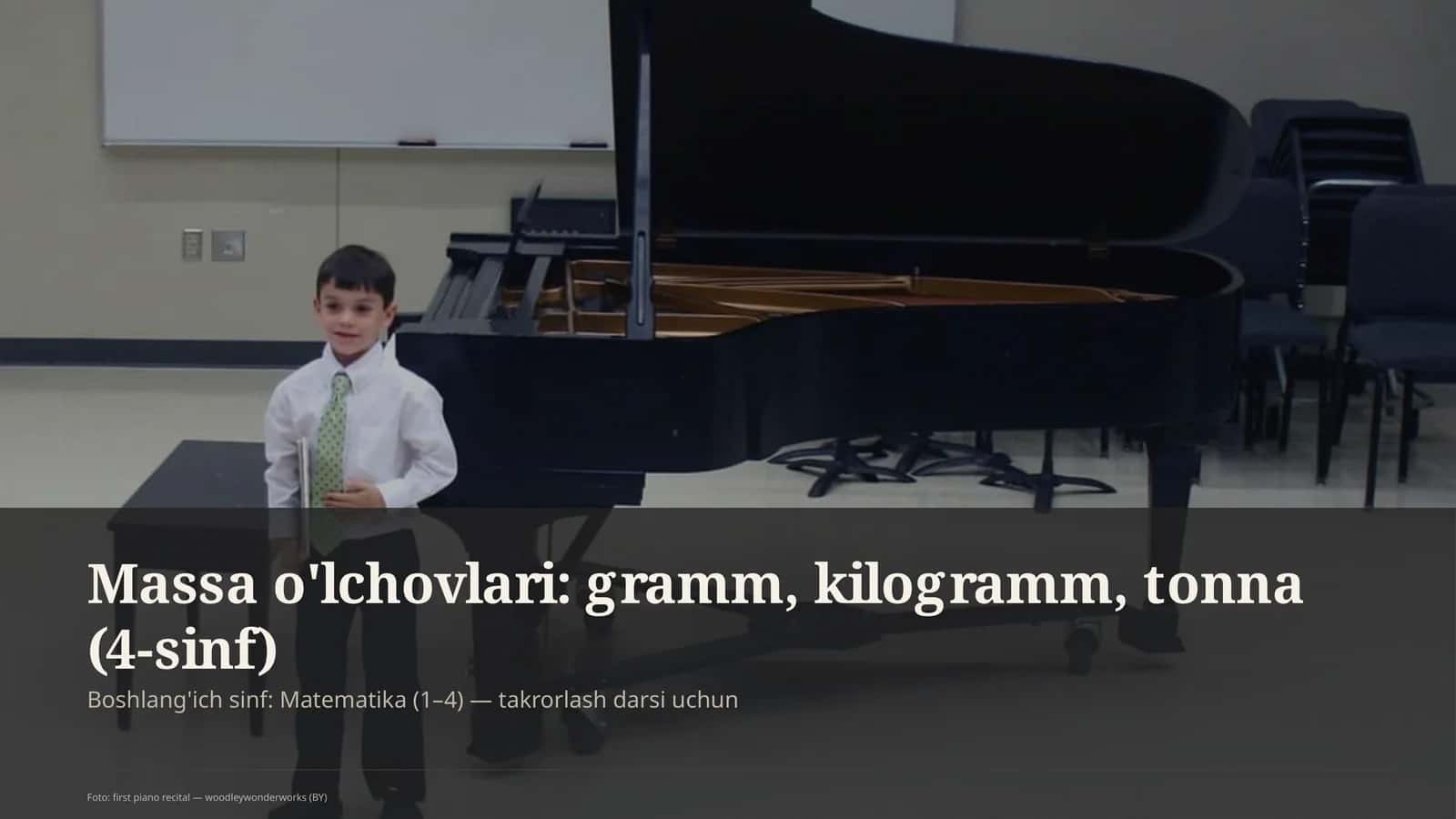 Massa o'lchovlari: gramm, kilogramm, tonna 1