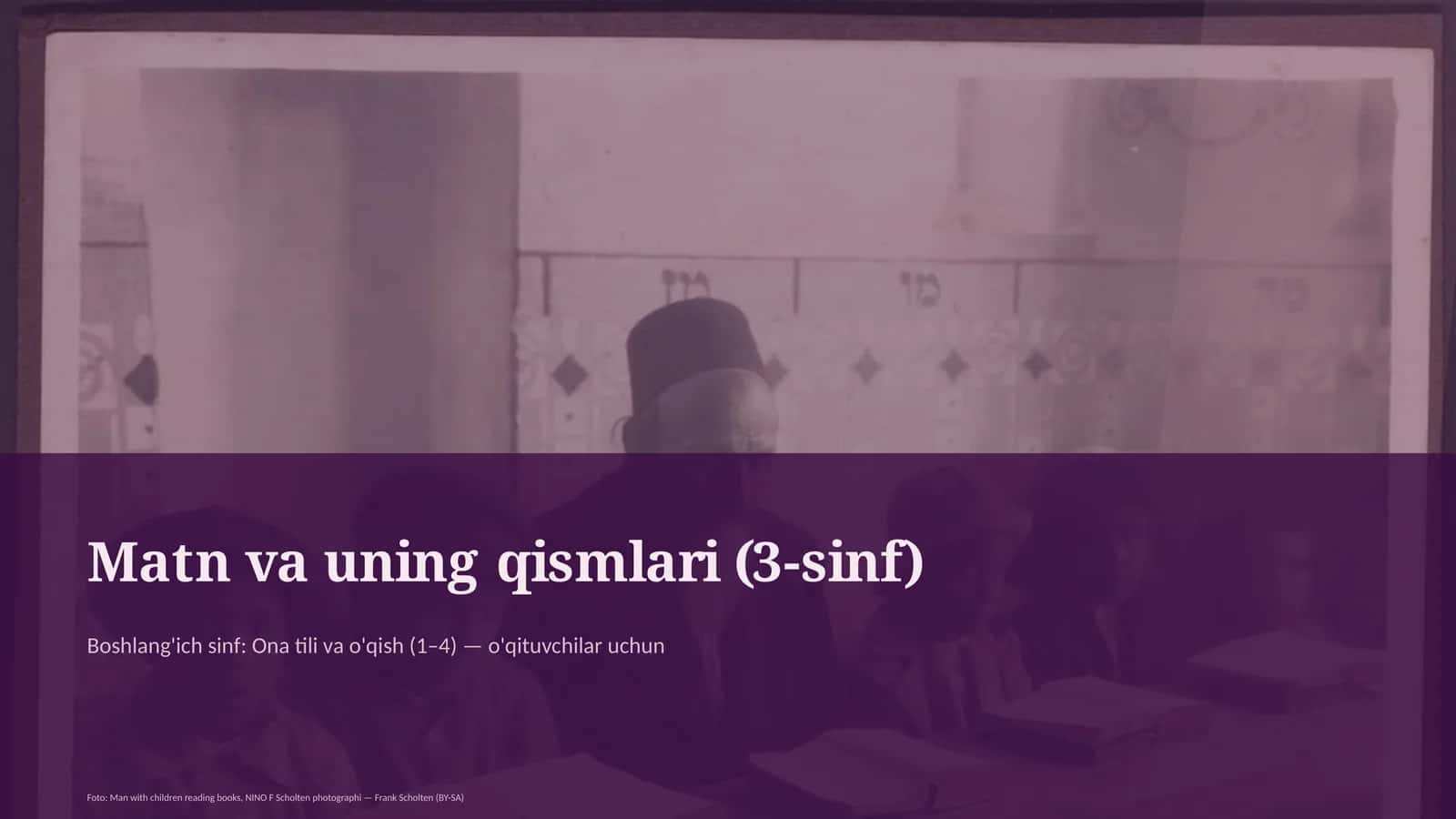 Matn va uning qismlari (3-sinf) 1