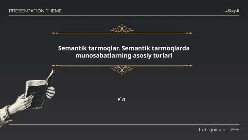 Semantik tarmoqlar 1