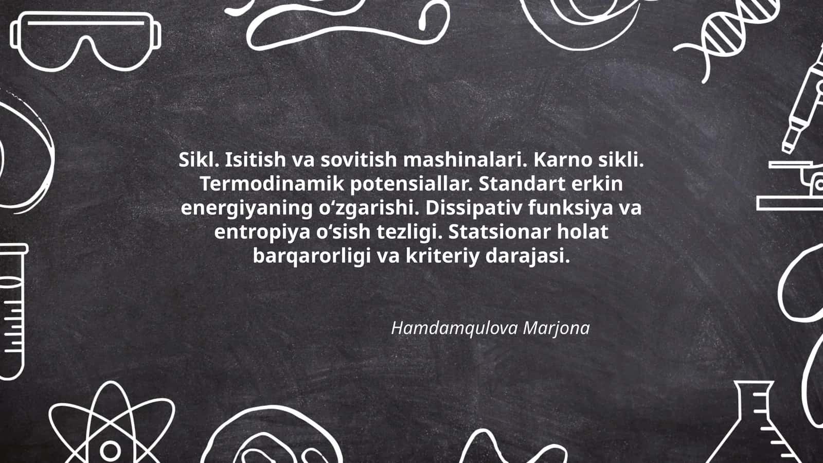 Sikl. Isitish va sovitish mashinalari 1