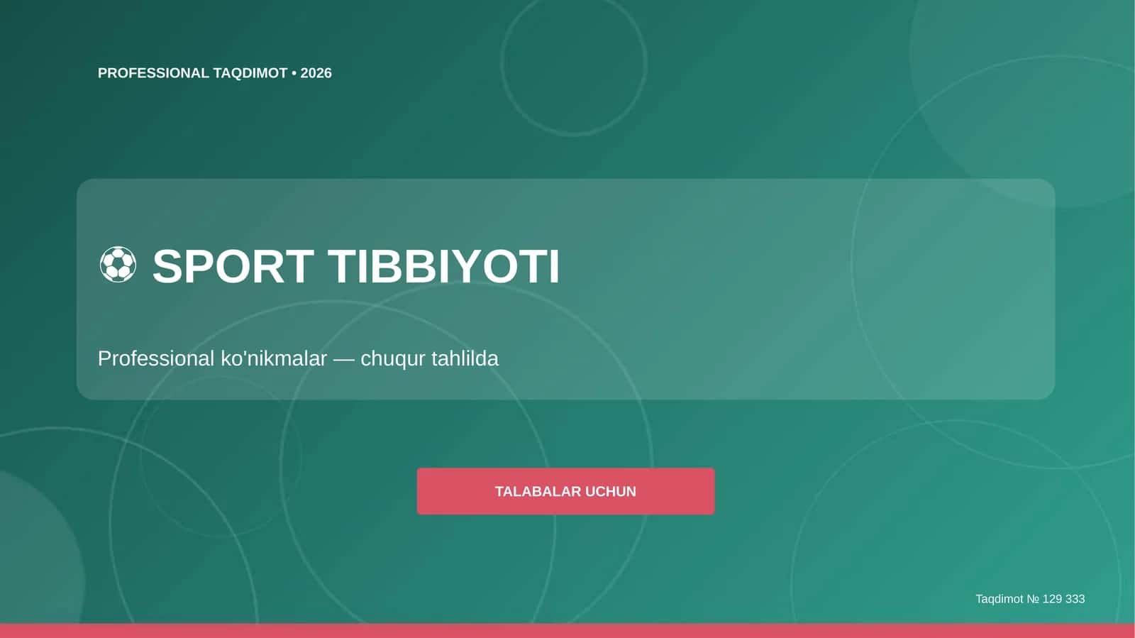 SPORT TIBBIYOTI 1