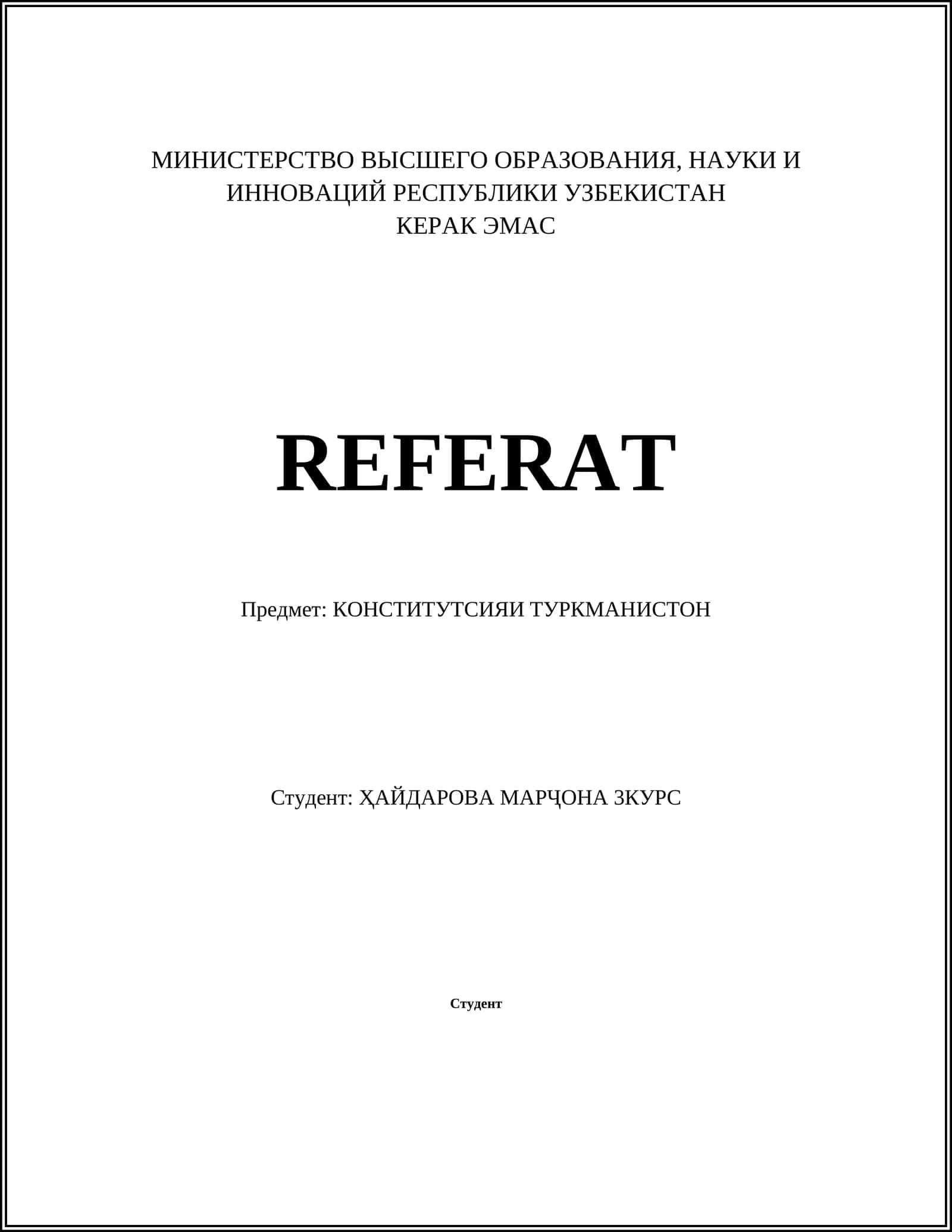 КОНСТИТУЦИЯИ ТУРКМАНИСТОН 1