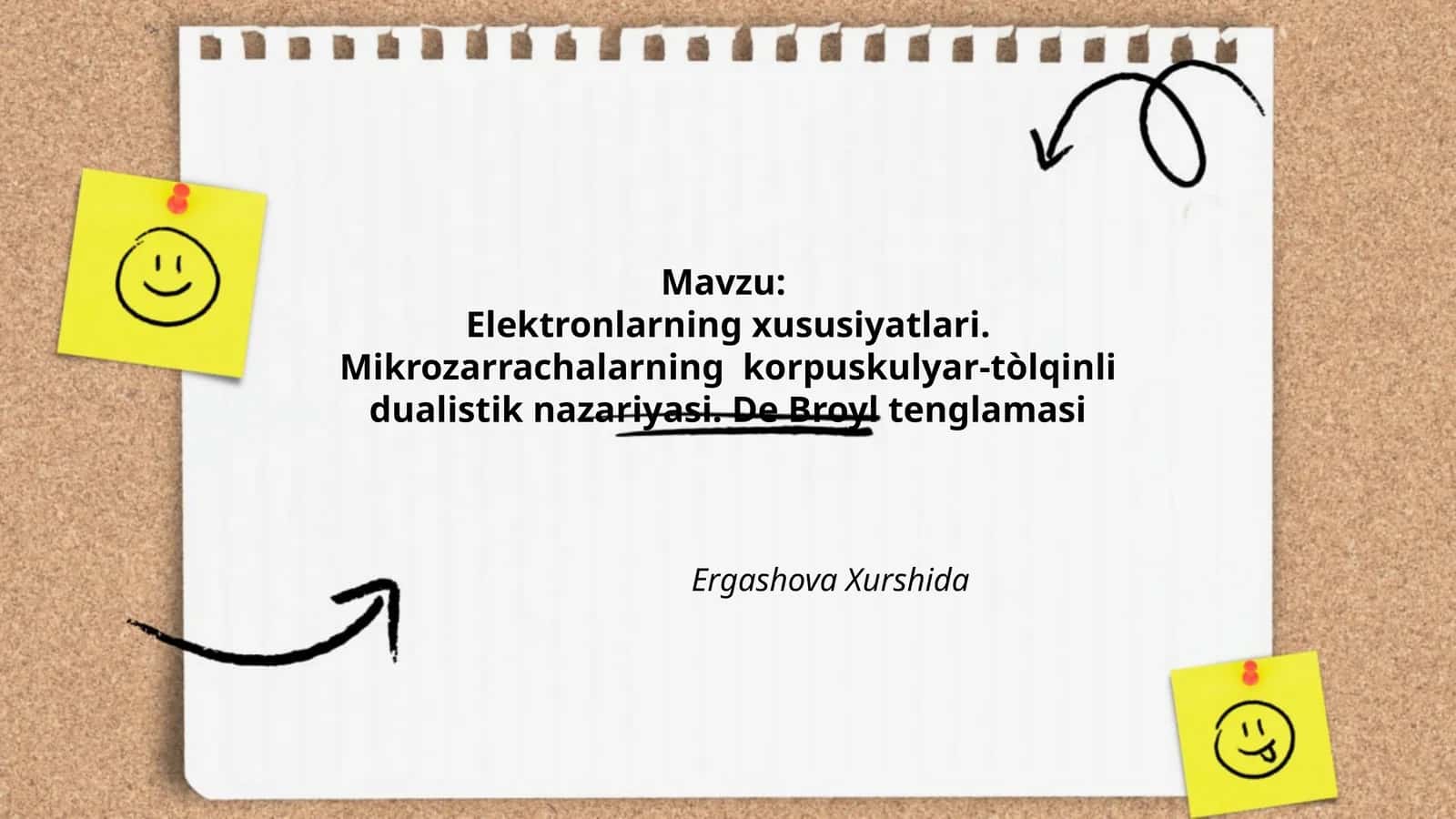 Elektronning xususiyatlari 1