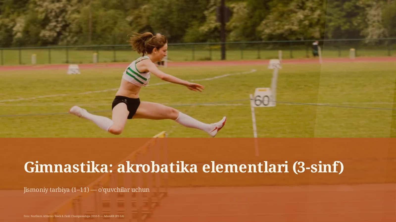 Gimnastika: akrobatika elementlari (3-sinf) 1