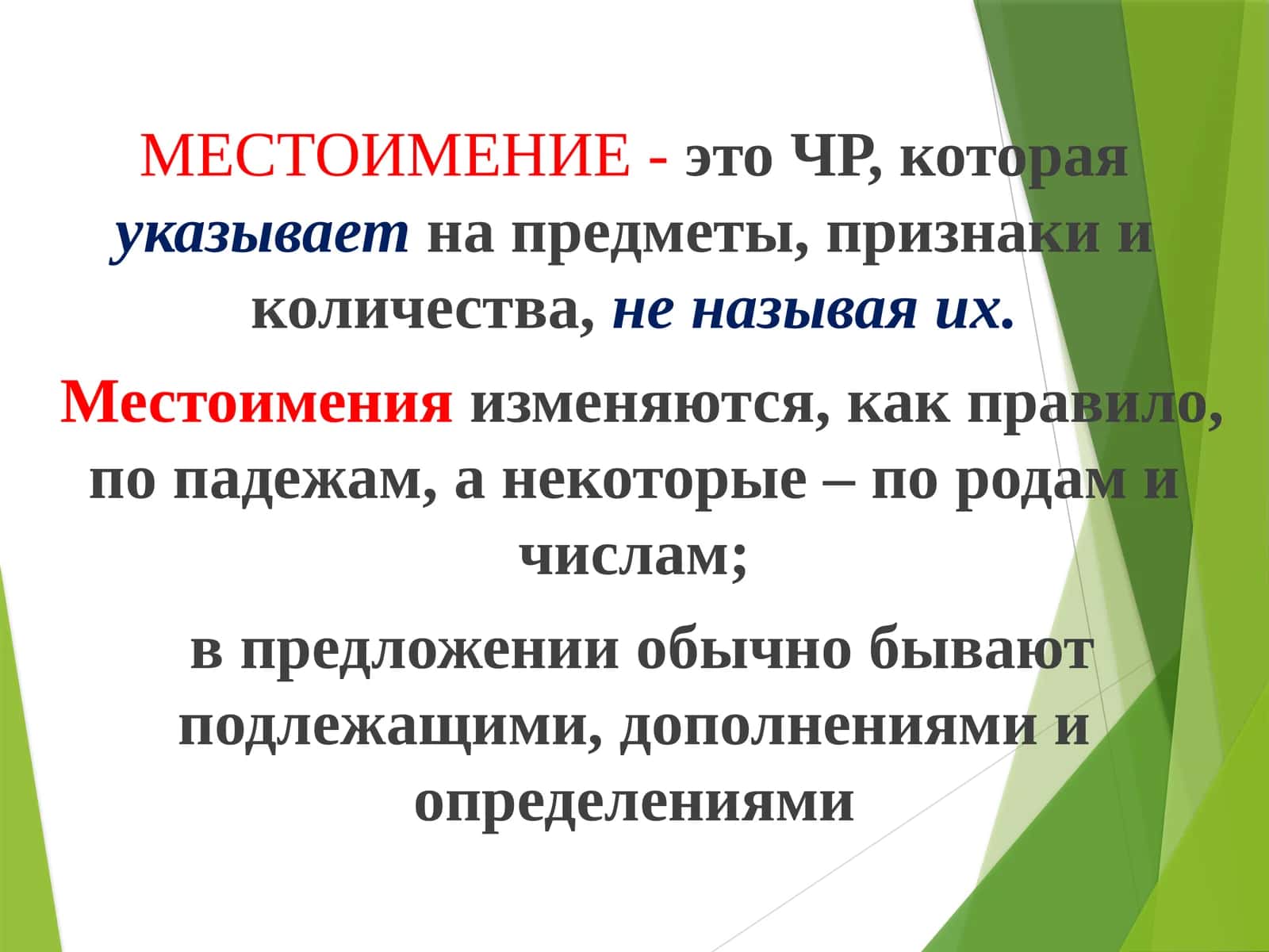 МЕСТОИМЕНИЕ 1