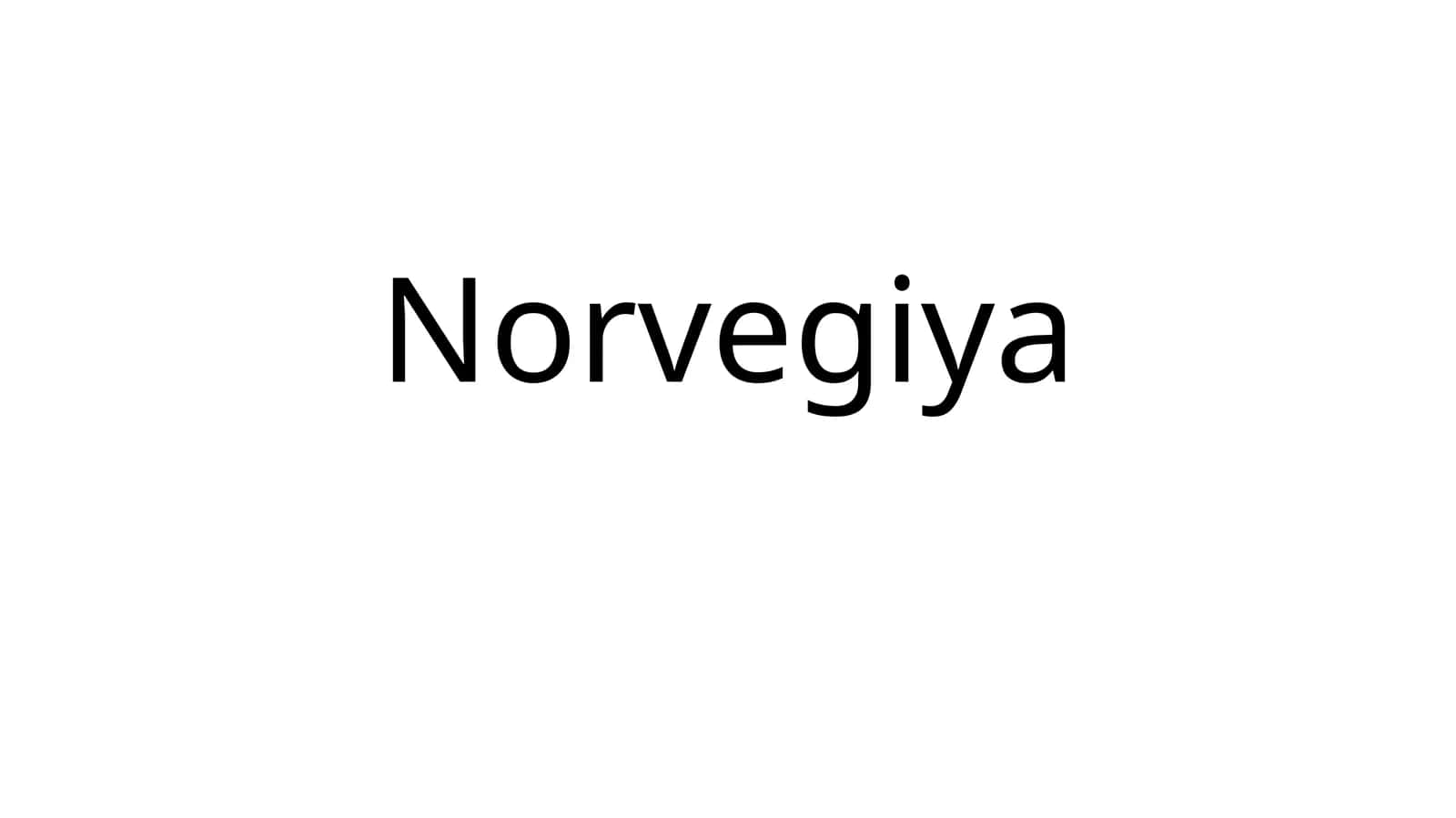 Norvegiya 1