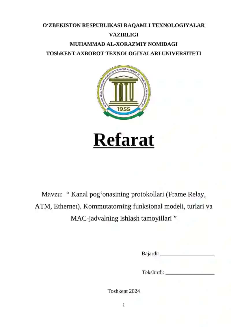 Kommutatorlar (switch)