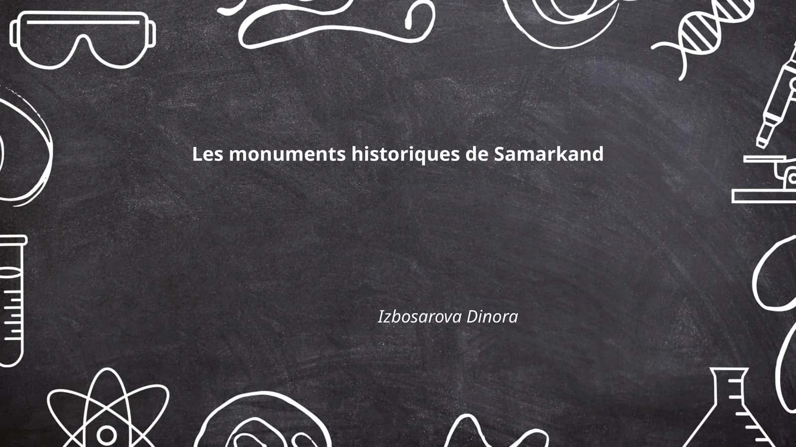 Les monuments historiques de Samarkand 1