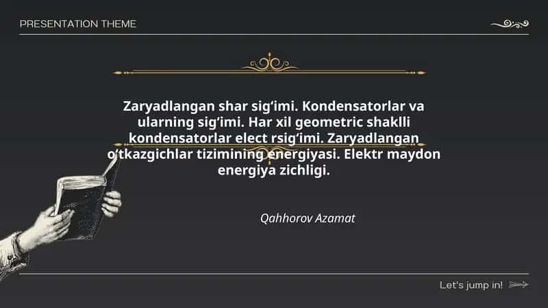 Zaryadlangan shar sig‘imi. 1