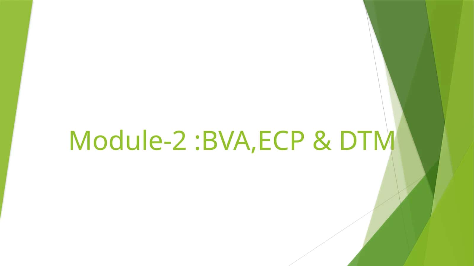 Functional Testing 1