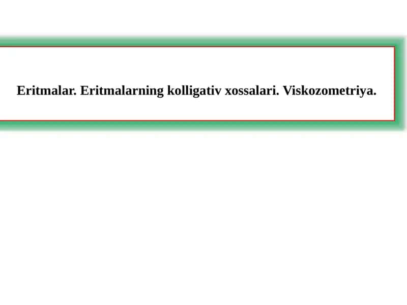 Eritmalar 1