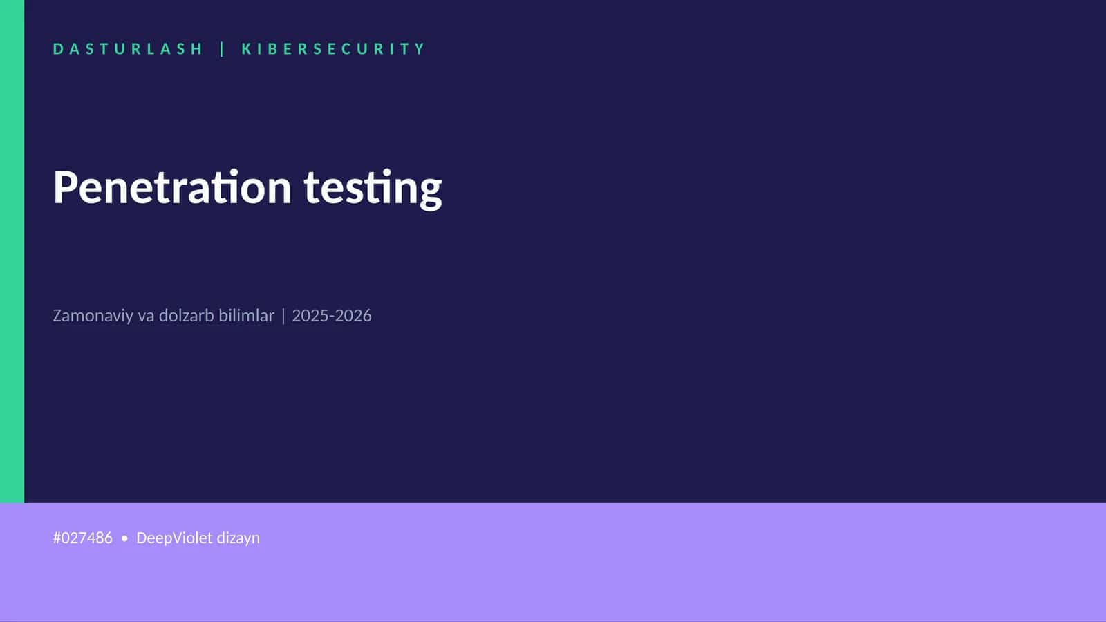 Penetration testing 1