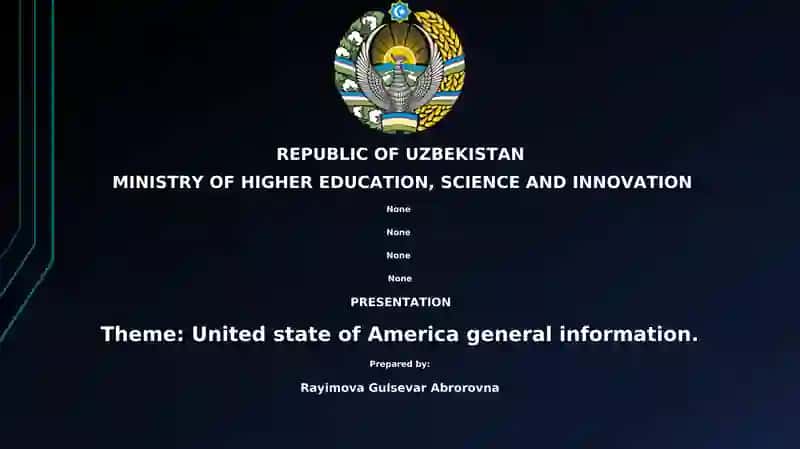 United state of America general information