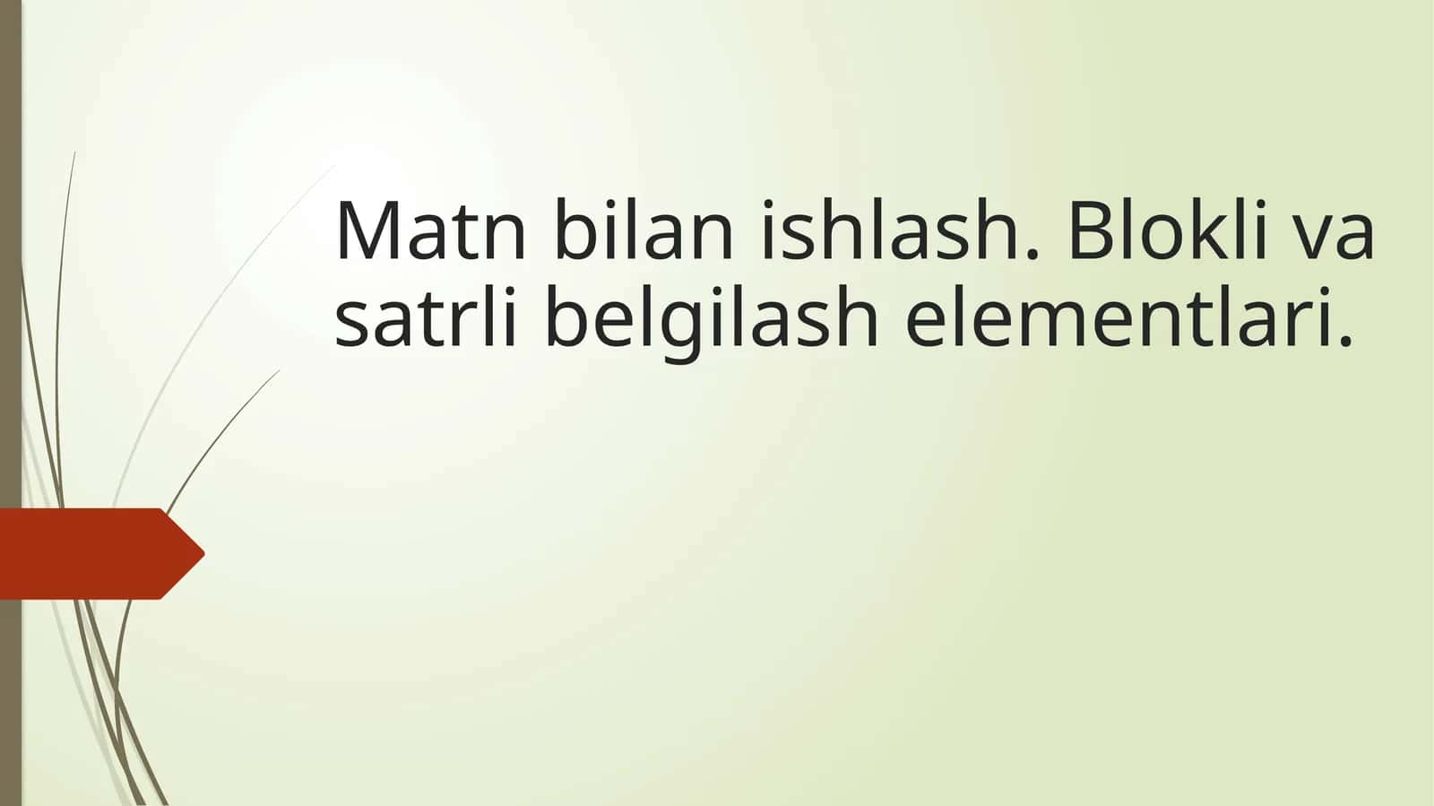 Blokliteglar 1